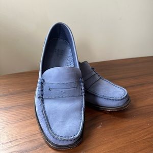 Maryam Nassir Zadeh blue suede penny loafer size 39